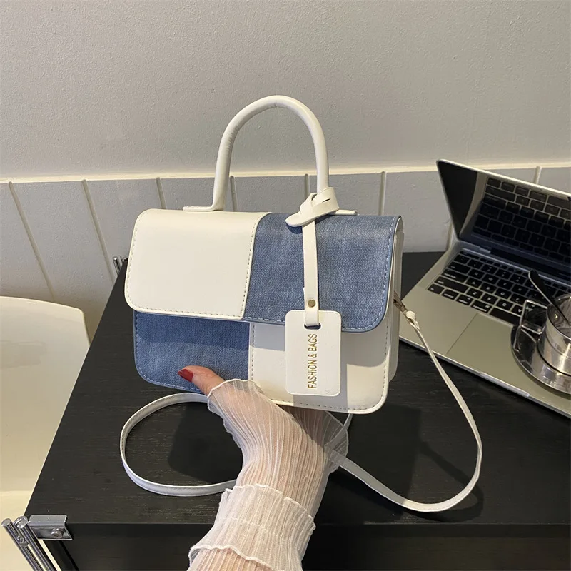 

Simple Handbag Niche Design Patchwork Small Square Bag 2023 New Simple Crossbody Bag Fashion Shoulder Bag For Women