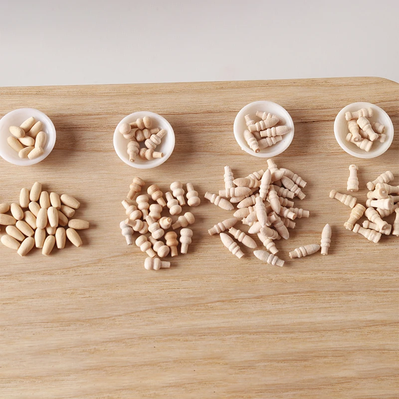 10Pcs 1:12 인형 집 미니어처 나무 가구 문 손잡이 미니 가구 부품 서랍 손잡이 문 창 당겨 모델 장식 장난감