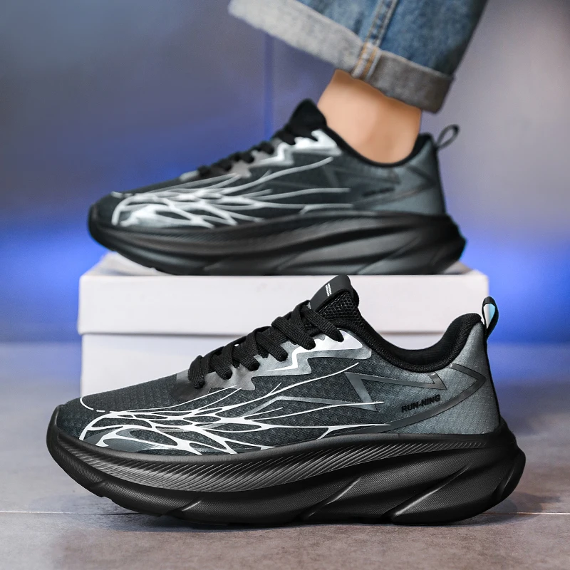 Men's Casual, Comfortable and Fashionable Sneakers - Fabric Lining, Durable, Non-Slip Outer Soles, Suitable for Running, Fitness and Casual Clothing, Daily Wear, Outdoor Sports