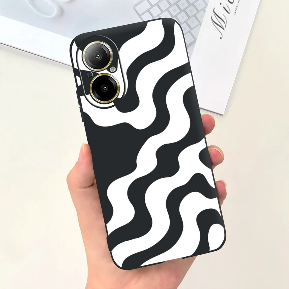 Fashion Moon Pattern Soft Silicone Protective Back Cover
