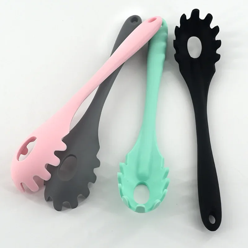 Large Silicone Pasta Spoon Noodle Spoon Food Grade Heat Resistant Pasta Grab Kitchen Cooking Tool Tableware silicone pasta spoon