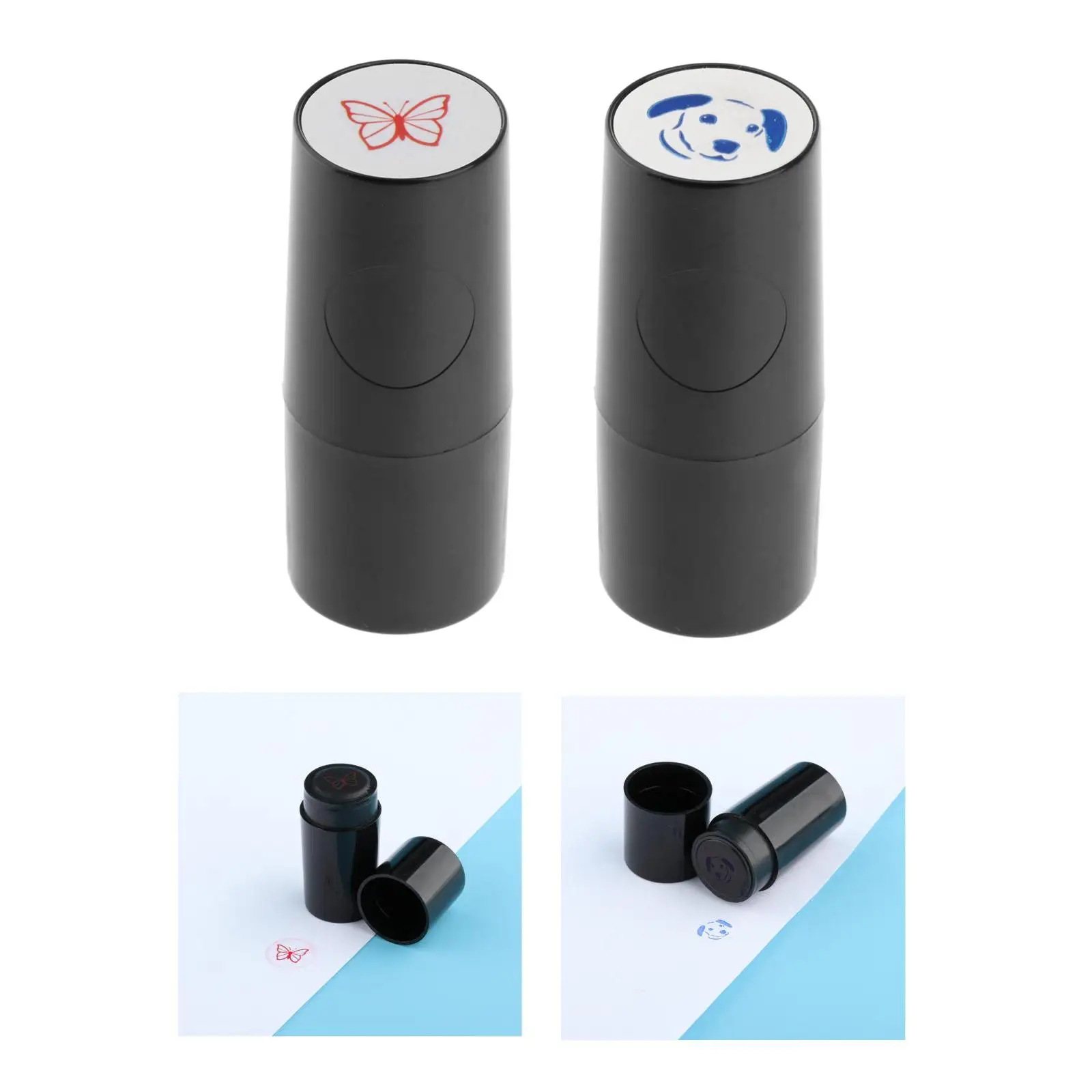 2x Portable Golf Ball Stamper Stamp Marker Impression Seal Symbol Waterproof