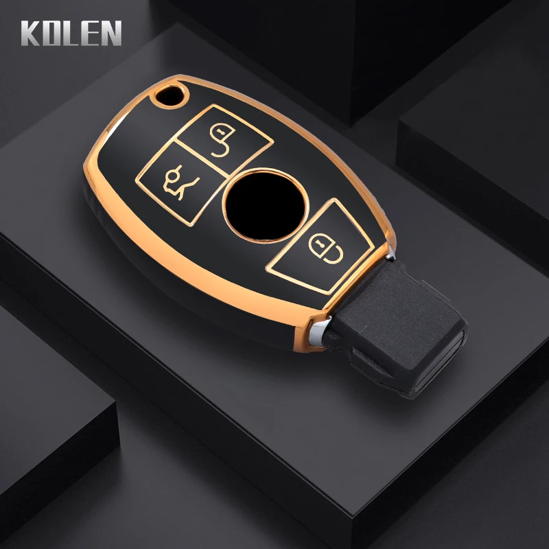 Key Case Key Case Cover Car Key Shell Remote Control Case Cover Fashion TPU Car Remote Key Case Cover Shell Fob For Mercedes Benz A C E S G Class GLA CLA GLK GLC W204 W463 W176 W251 W205 AMG