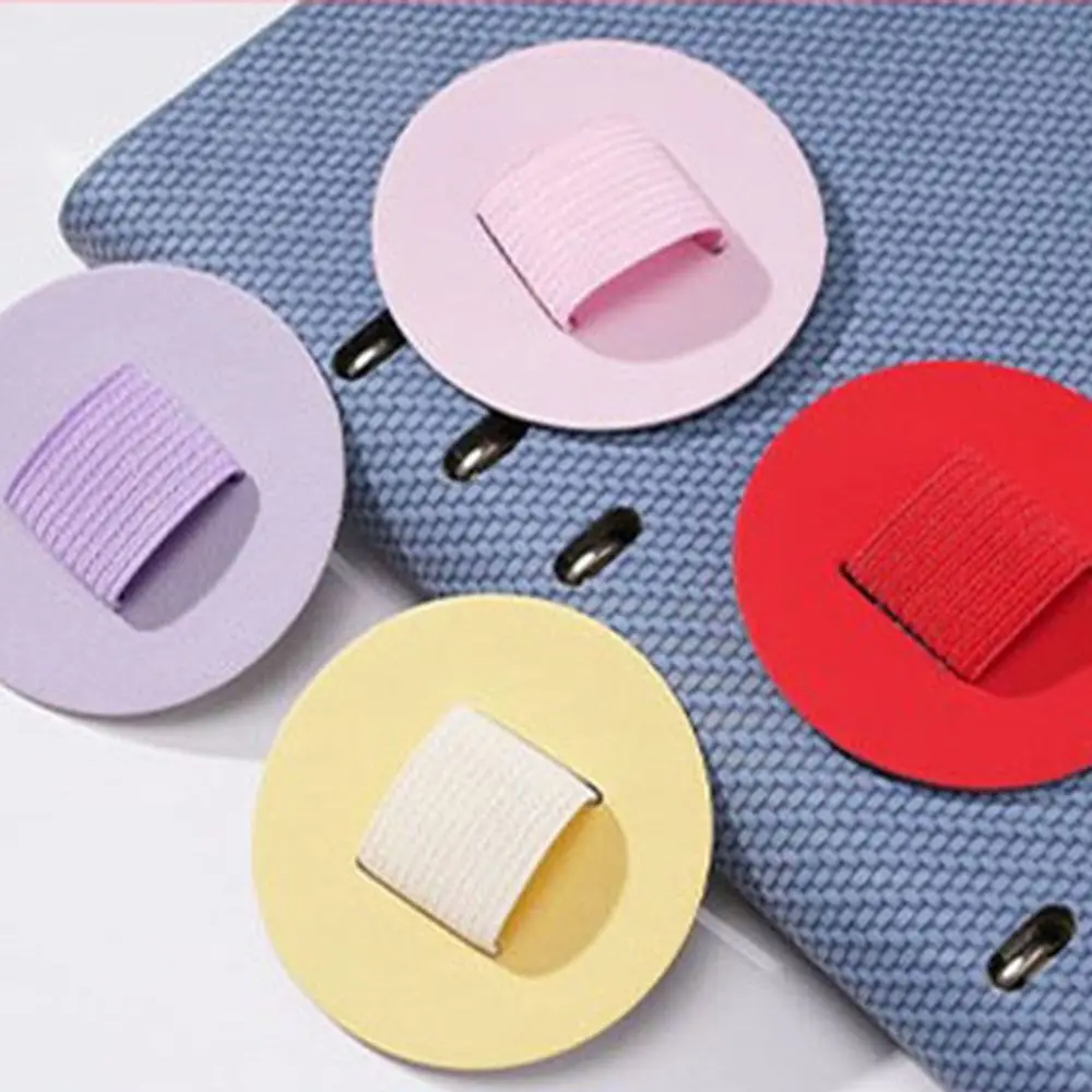 Pen Holder Love Creative Pu Leather Self-Adhesive Pen Holder Simple Spot Notebook Tablet Accessories Pen Clamp Elastic Insert