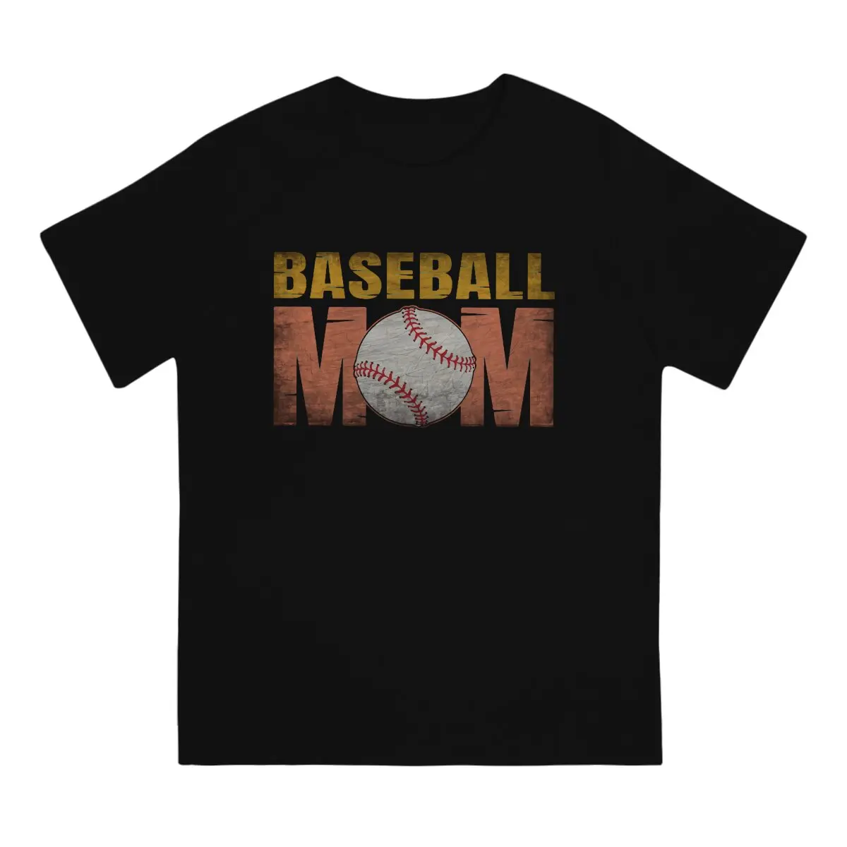 

Men's T-Shirt Baseball Mom Fun 100% Cotton Tee Shirt Short Sleeve Baseball Sports T Shirt Round Neck Tops Adult
