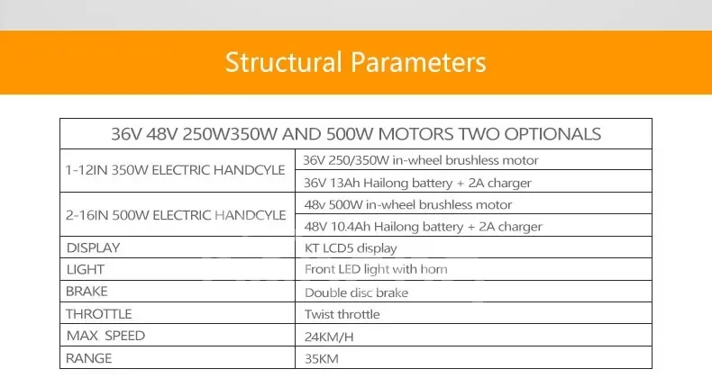 48v 800W Electric Handcycles For Electric Wheelchair With 13ah Lithium Battery