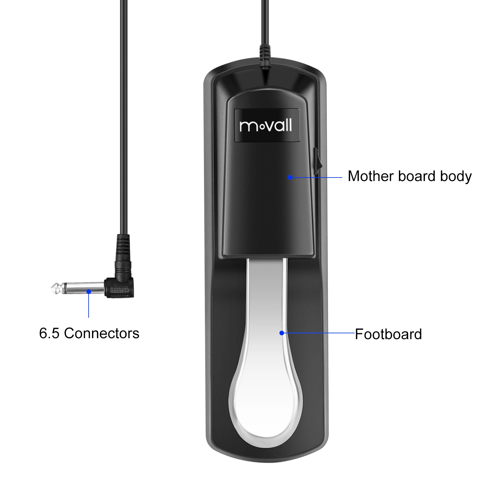 Piano Pedal Movall MSP-01 Sustain Pedal Universal Foot Pedal For Pianos And Keyboards