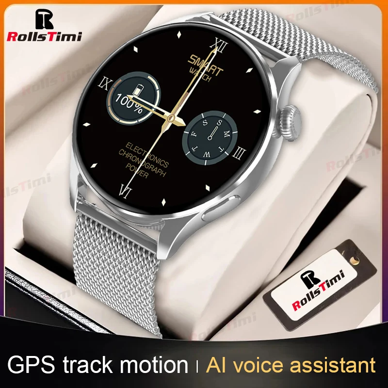 

Rollstimi New Smart Watch Men Lady Waterproof Sport Heart rate Fitness Tracker Bluetooth Call Smartwristband Man For Android IOS