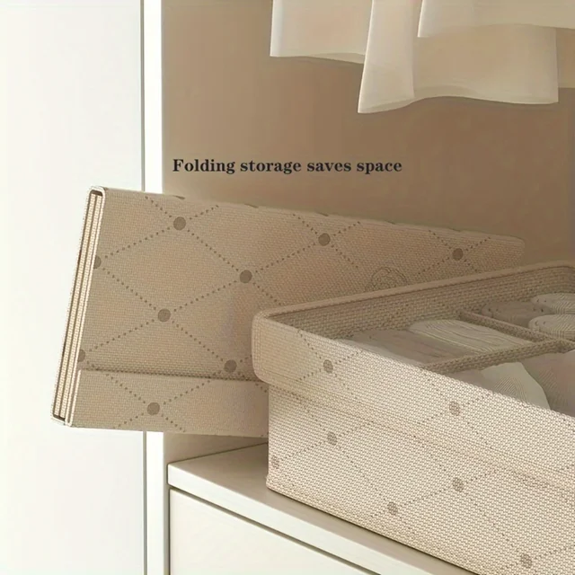 Foldable Dustproof  Bag, Multi Grids Packing Cube, Organizer For Socks Underwear Lingerie Bra - Image 6
