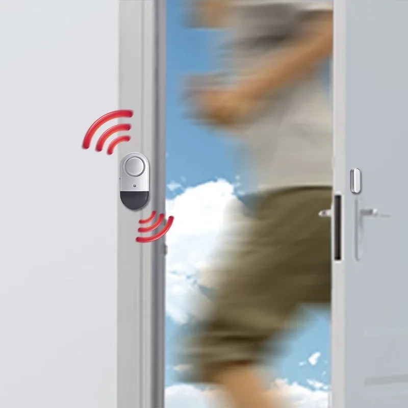 Wireless Door Magnetic Alarm Household Door and Window Anti-theft Alarm Hotel Shop Security