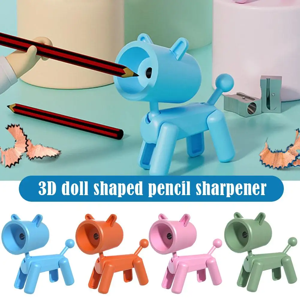 

Student Cartoon Cute Pencil Sharpener 3D Doll Shaped Supplies Pencil Sharpener Pencil Toy Sharpener Prize Children's V7T0