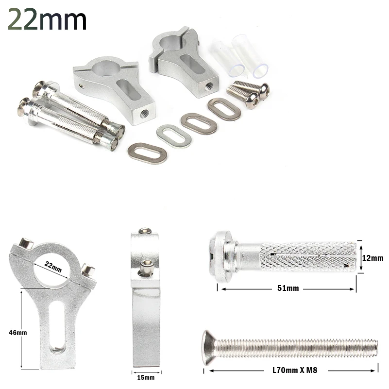 Off-Road Motorcycle Handguard Protector Shield - 22mm & 28mm