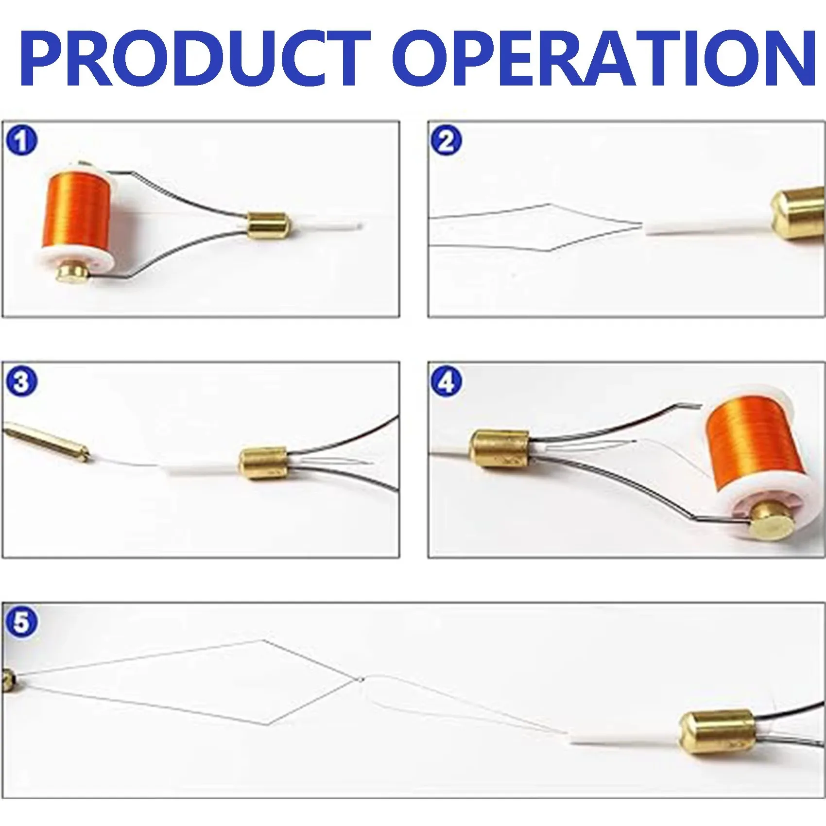 Kit d'outils pour montage de mouches Aventik - Bobine, pince, stacker pour création de mouches artificielles