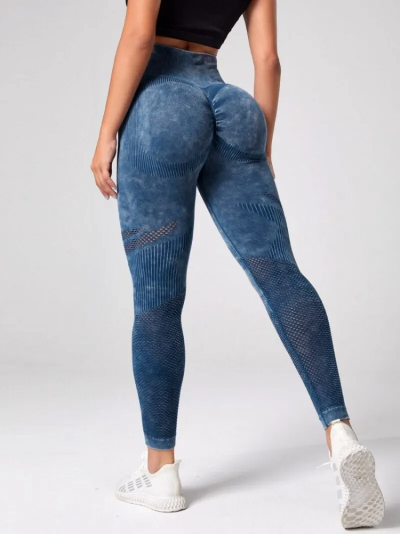 Women Leggings for Fitness Yoga Pants Seamless Sport Tights Scrunch Butt Gym Pantalones Workou High Waist Elastic - 5