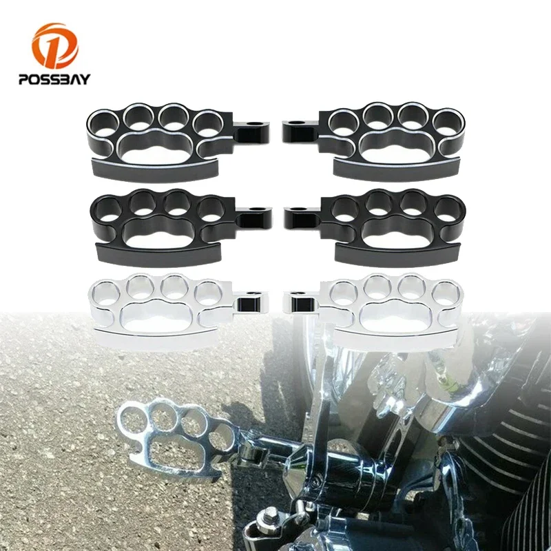 Motorcycle Footrest CNC Floor Board Control Foot Pegs 2Pcs for Harley Davidson Touring Softail Dyna Sportster Road King