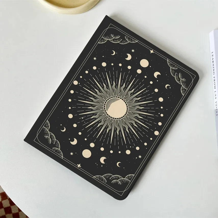Capa para Ipad Eclipse Solar Extravagante com Suporte de Caneta Capa para Apple Air 10.9 Ipad Pro 2023 Ipad 10.2 11 12.9in Mini 2023