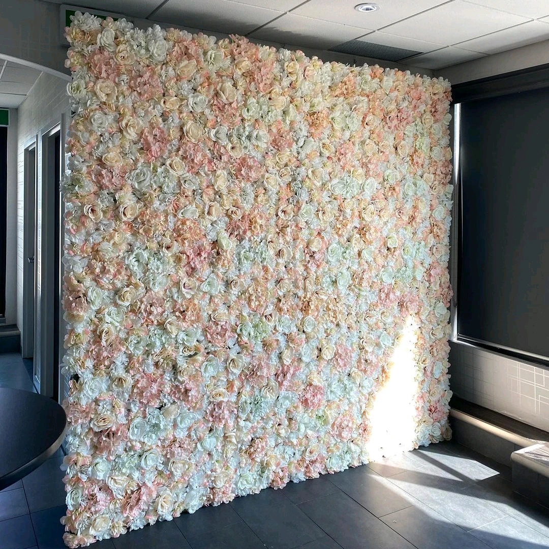 Birthday Party Decorations Artificial Flower Wall Backgroud Handmade Flowers for Wedding Decor