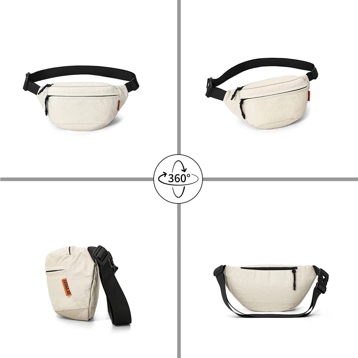 2025 Crossbody Bag for Men and Women, Chest Bag, Casual Multifunctional Waist Bag, Autumn Large-Capacity Sports Outdoor Commuting Shoulder Bag for Hiking