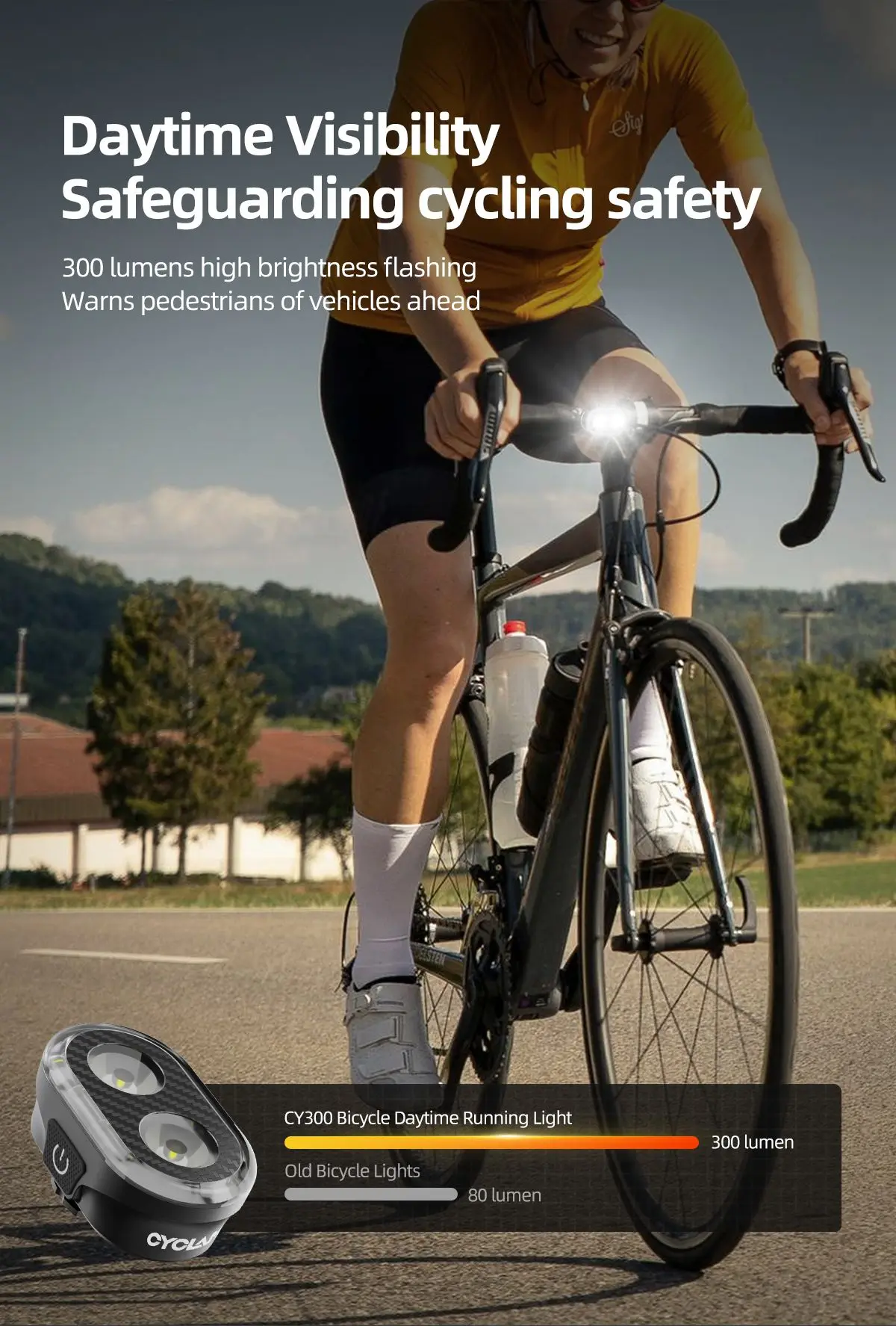 CYCLAMI luz delantera de bicicleta luz de bicicleta faros impermeables linterna tipo C carga MTB lámpara de Ciclismo de 