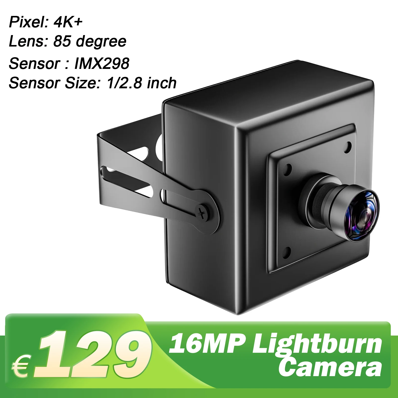 NEJE 16MP Laser Engraver Camera Lightburn 85 degree 4K+ for Wireless APP Laser Cutting Engraving  Machine 16 Million Pixels