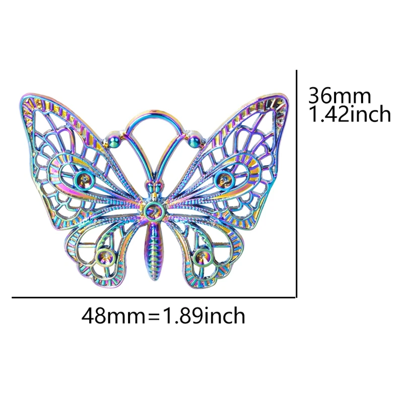Рисунок 2 - подвески-бабочки радужного цве