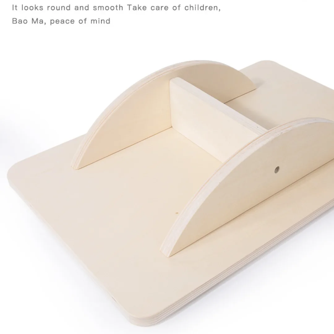 Balance Board Children's Balance Board Yoga Practice Bending Twisting Waist Board Educational Wooden Toy Fitness Exercise Workout Equipment