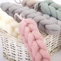 Back Bath Sponge Exfoliating Loofah Back Scrubber Long Bath Loofahs Stretchable Mesh Body Cleaning Bath Towel Shower Sponges 2