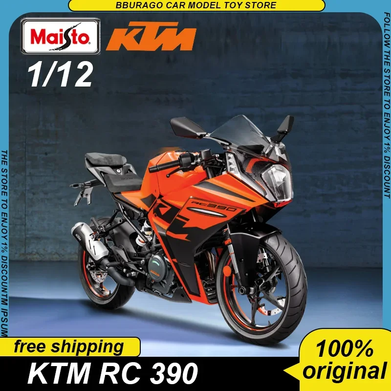 

Модель мотоцикла Maisto 1:12 Ktm Rc 390, литые модели мотоцикла из сплава, роскошный автомобиль, Детские мотоциклетные игрушки, коллекция подарков