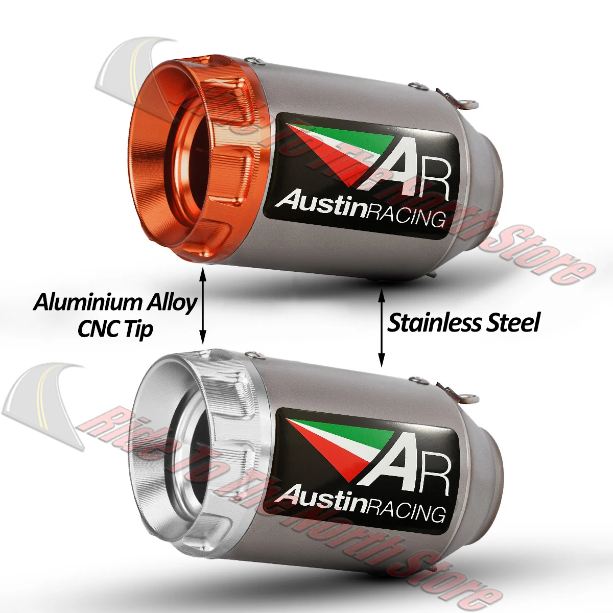 AR GP1R Racing Motorcycle Muffler 4