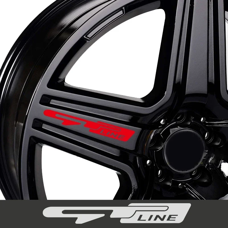 Set of 4 Car Wheel Rim Decorative Styling Stickers