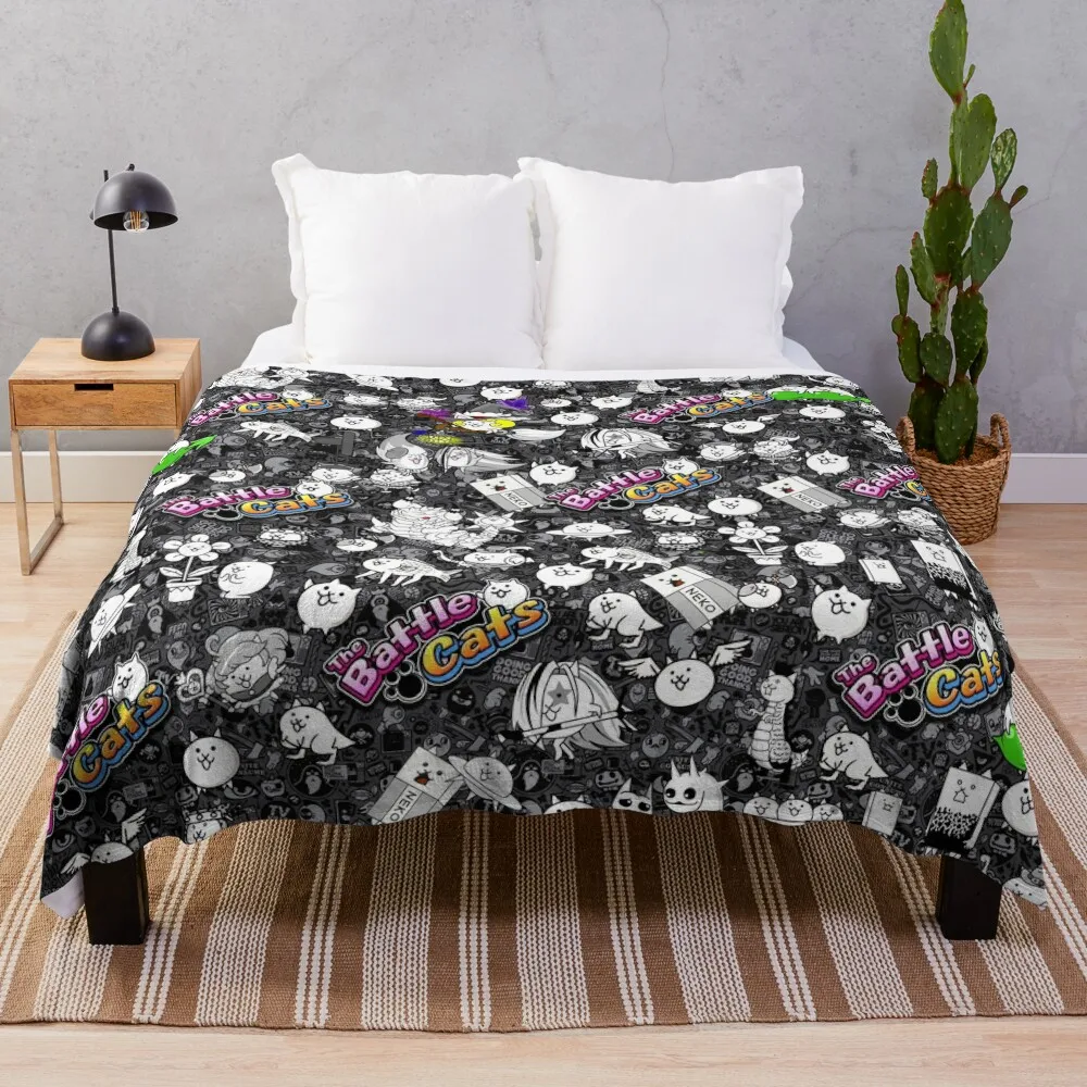 

Battle Cats Throw Blanket blankets and throws Winter beds Comforter Plaid on the sofa Heavy Blankets