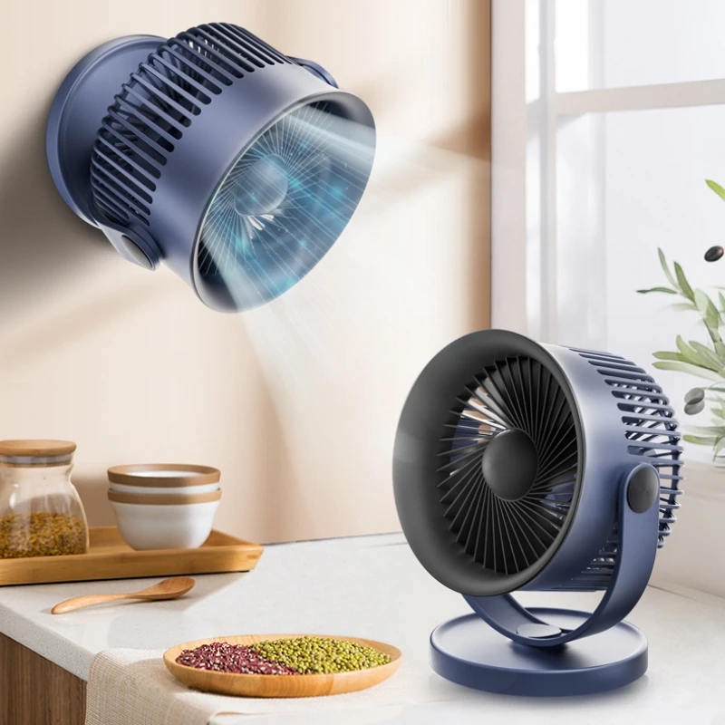 Multifunctional Electric Fan Air Circulator 2000mAh Wireless Portable Home Quiet Ventilator Desktop Wall Ceiling Fan Air Cooler
