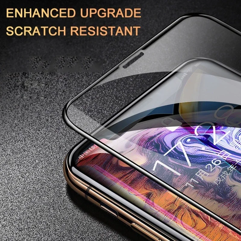 3PCS 9D Screen Protector Tempered Glass Case For iPhone 15 14 13 11 12 Pro Max Mini X XS Max XR 7 8 Plus Glass Tempered Film