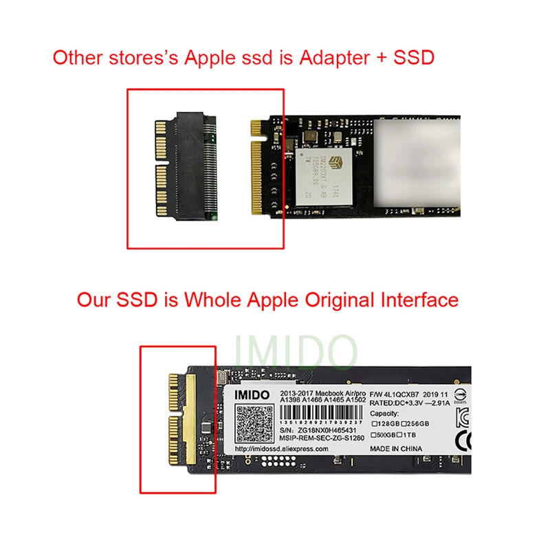 Mac Book Air A1466 SSD 2017 256gb 128gb 1t również dla A1466/Pro A1502 A1398 wewnętrzny SSD 512g jest dostarczany z napędem U i instalacją zestawów