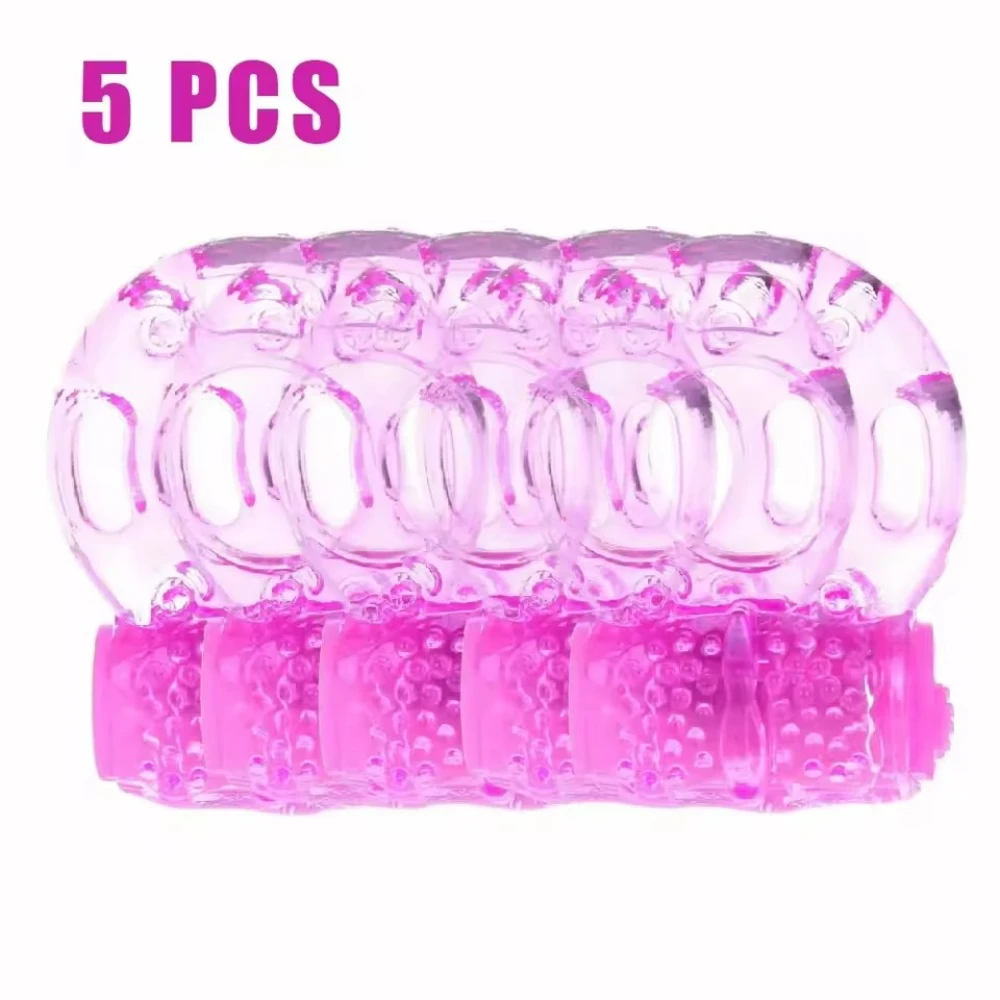 Vibrating Ring Vibrator Cock Ring Silicone Penis Ring Clit Stimulator Intimate Sex Toy Men Long Lasting Stronger Vibrators Ring