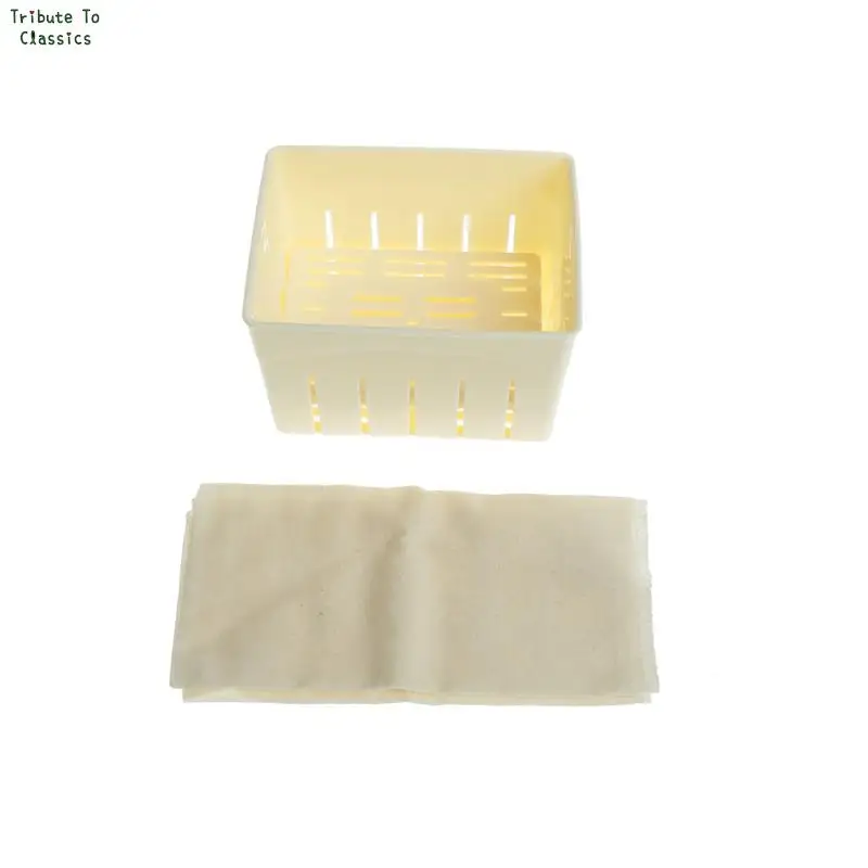 DIY Homemade Tofu Press-Maker Mold Box Plastic Soybean Curd Making Machine Kitchen Cooking Tools Set Tofu Mold 1 Set