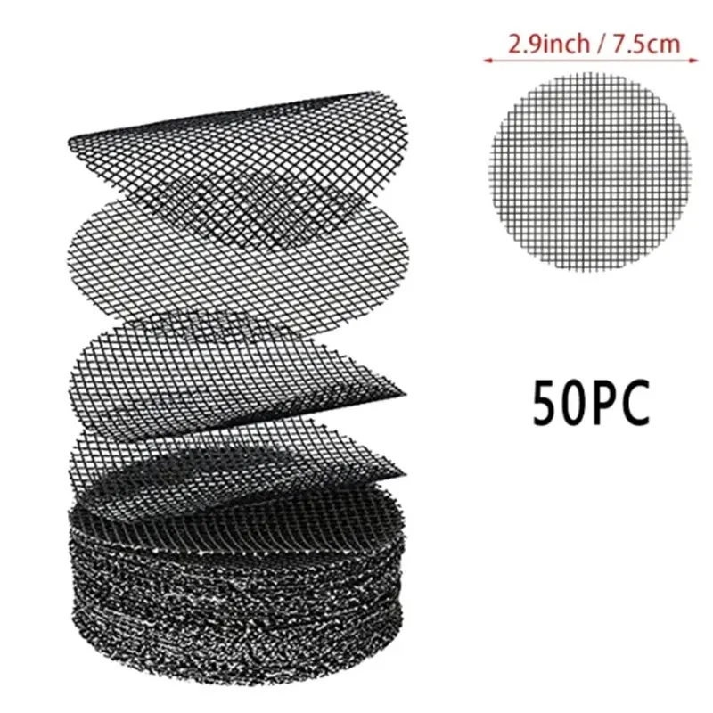 Breathable Leakproof Flower Pot Drainage Mesh Pads (50 Pack)