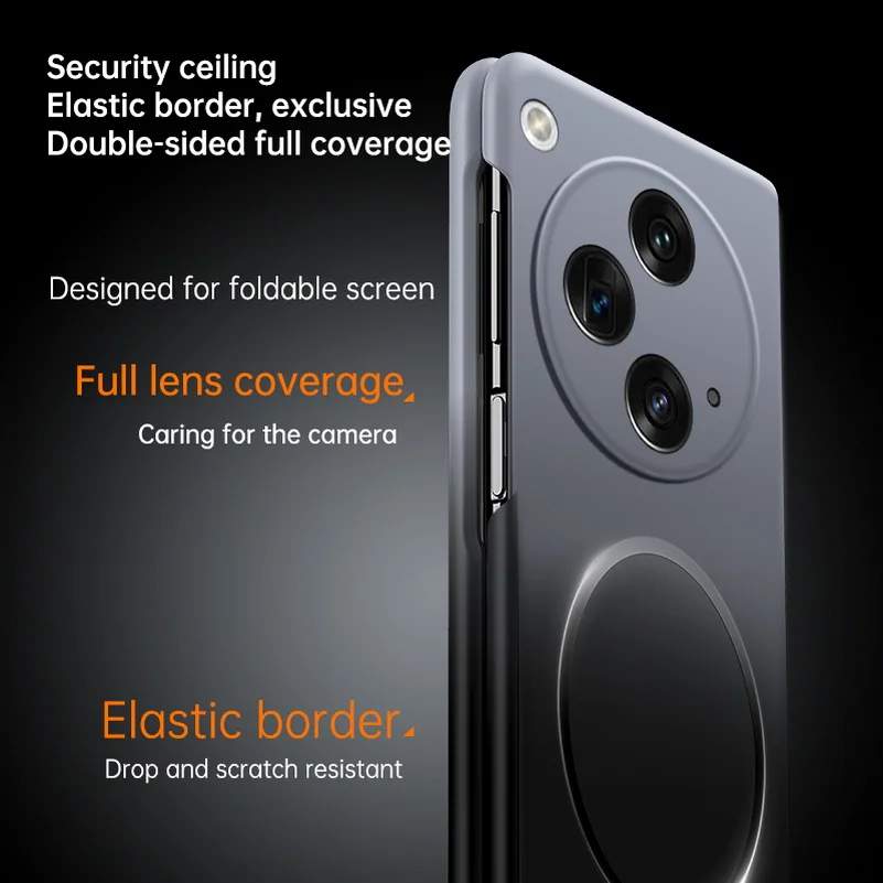 Delicate and Skin-friendly Gradient Strong Magnetic Phone Case with Camera Protection