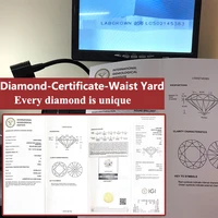 COSFIX 0.3-5ct Round Lab Grown Diamond HPHT IGI Certificate 3EX D/F Color VVS1 Clarity Diamond Gems 2