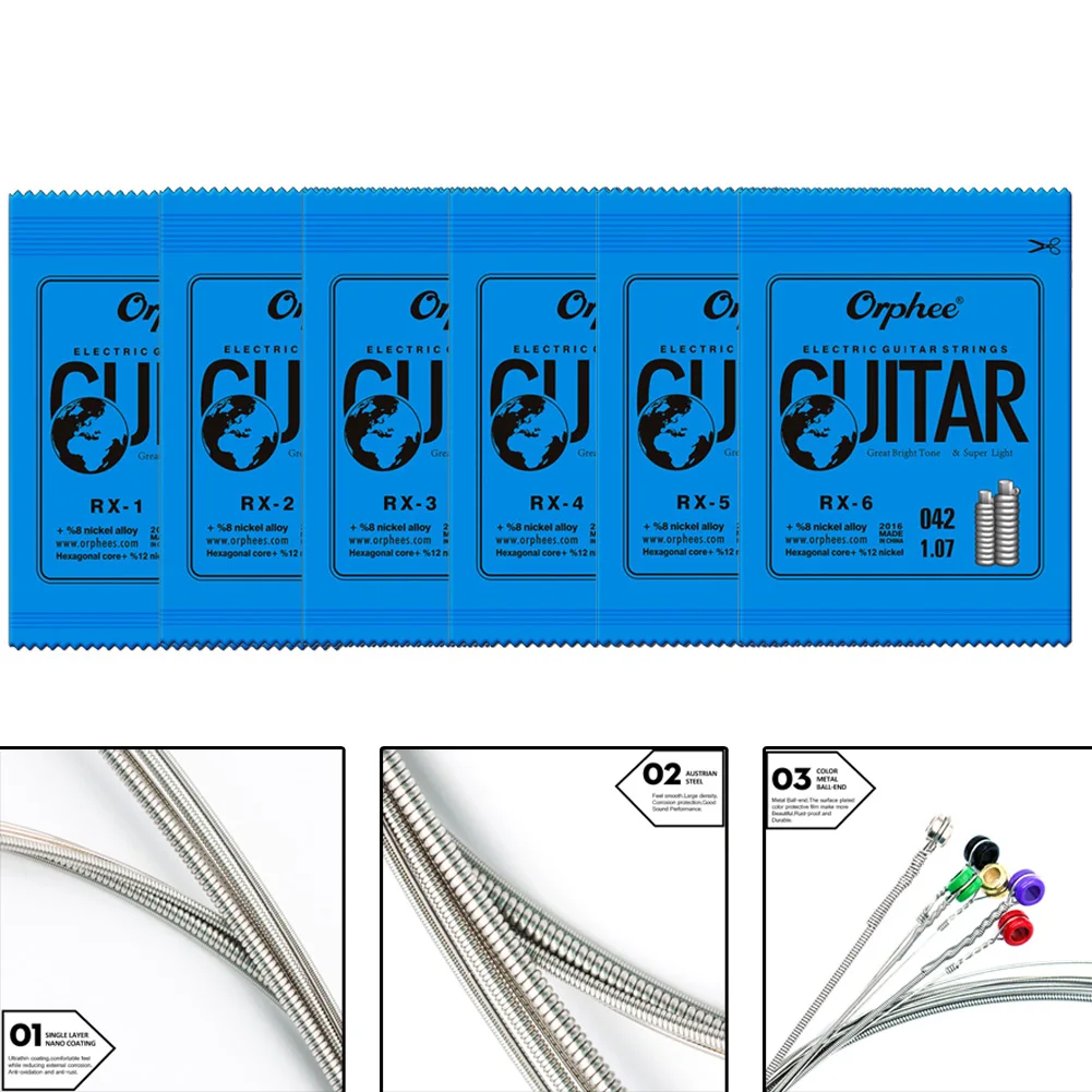 실용적인 고품질 단일 스트링 일렉트릭 기타 Orphee E B G D A 부품 도구 (9-42) RX15 액세서리 어셈블리
