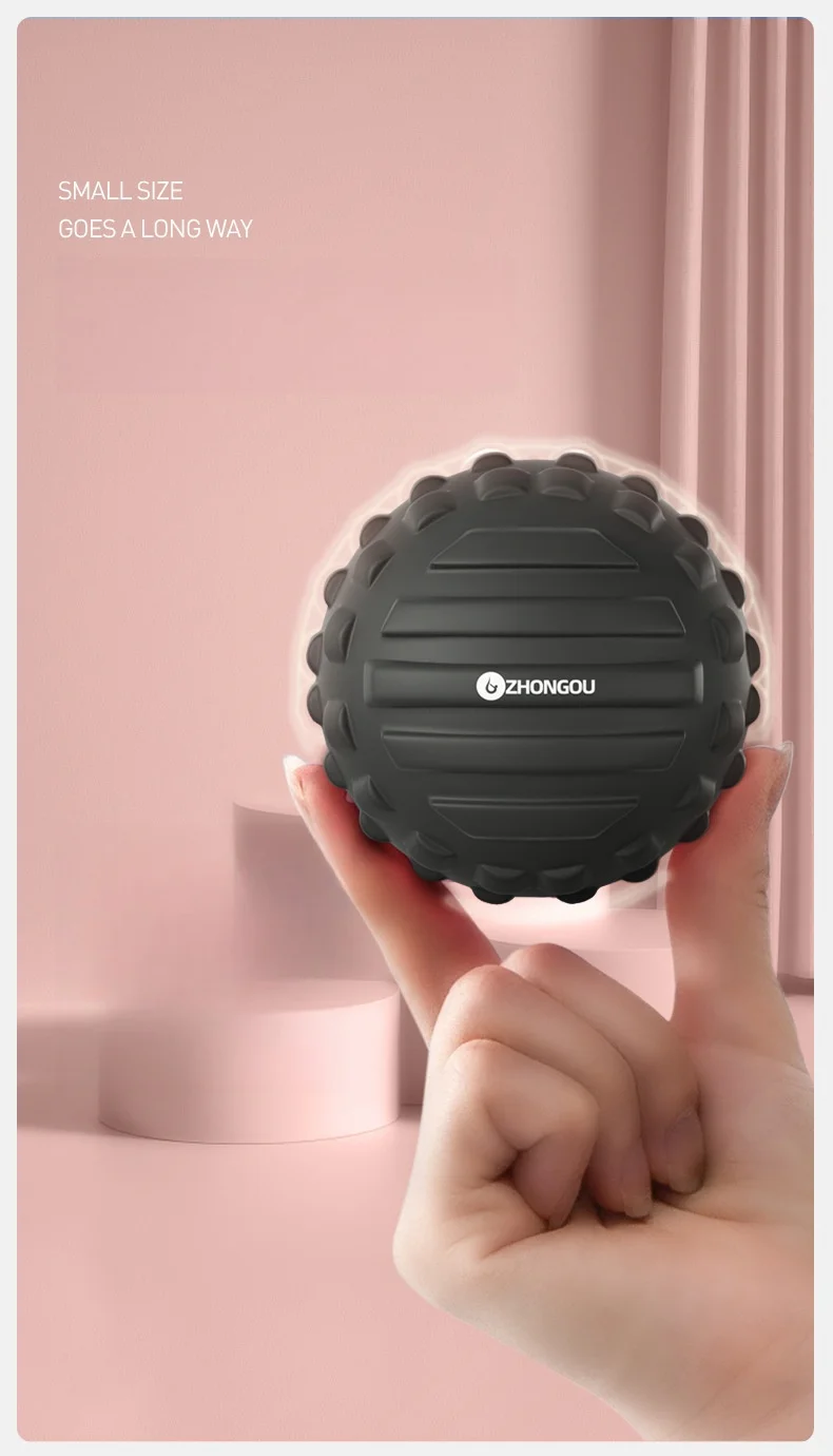 7cm Yoga Gymnastik bälle Fuß massage Ball Trigger punkt Sport Fitness Hand Fuß Schmerz linderung Plantar Igel Fasziitis Reliever – Detail 3