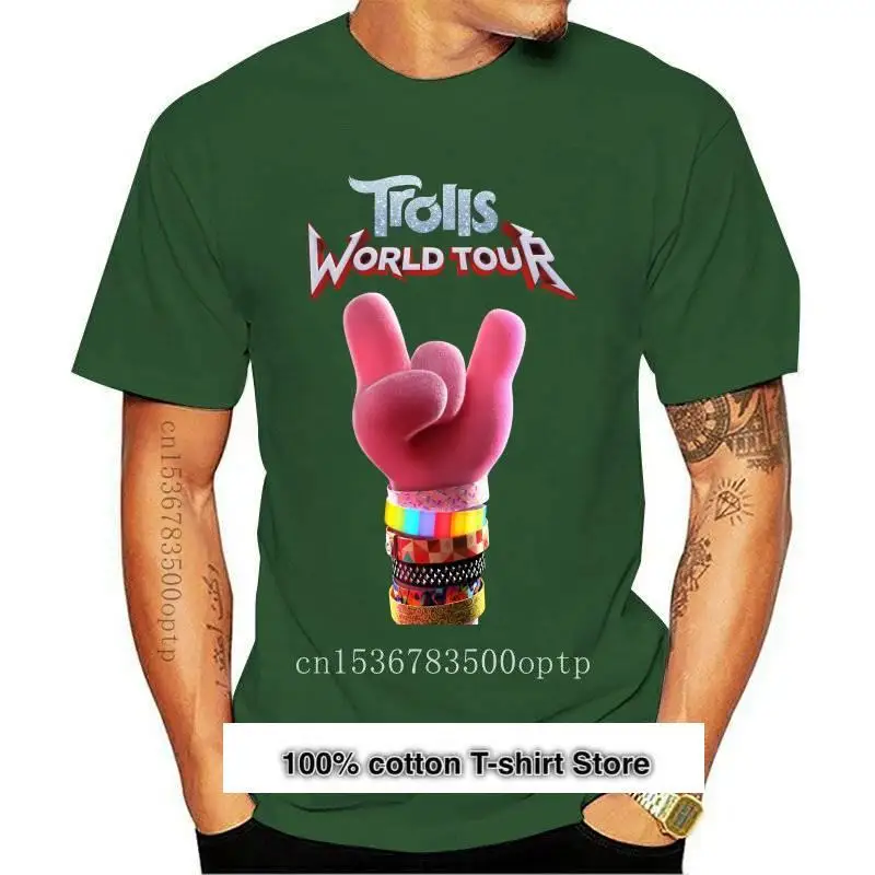 Trolls World Tour Muslimde Amapola Para Hombres Y Mujeres, Camisa Negra, Azul Marino, Top De Gran Tamaino