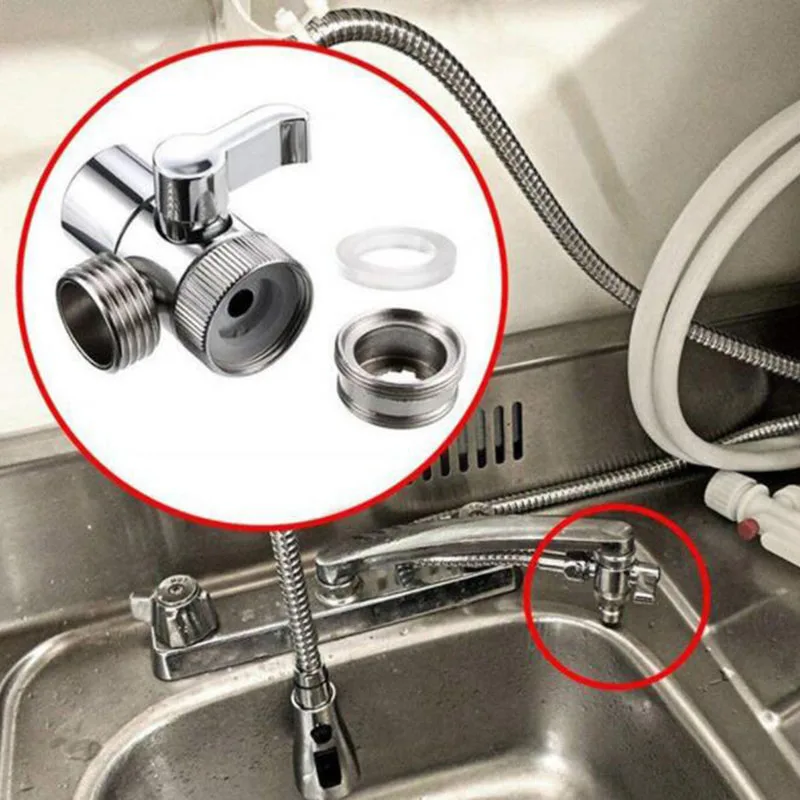 2 Mode Switch Faucet Adapter Kitchen Sink Splitter Diverter Valve Water Tap Connector for Toilet Bidet Shower Kichen Accessories