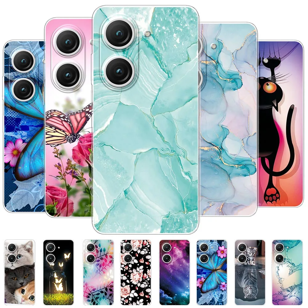 Per Asus Zenfone 10 Custodia Custodia In Silicone Morbido Trasparente Per Asus Zenfone 9 Print Fundas Per Asus Zenfone 9 Bumper Coque