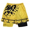 Men Anime Shorts 2 In 1 Bilayer Casual Sport Shorts Quick Dry Running Jogging Performance Shorts Summer 1