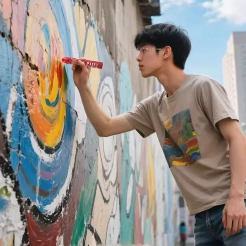 12색 세트 유화 초크 뉴 아티스트 그레이드 크레용 아트 스페셜 슈퍼 소프트 브러쉬 벽화 오버레이 컬러 스크래핑 페인팅