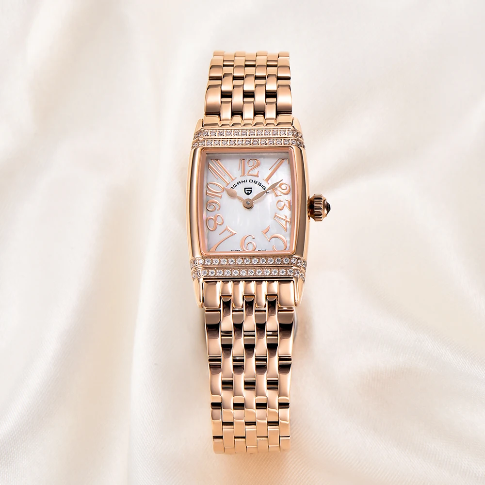2025 New PAGANI DESIGN 22MM Women Quartz Watch Stainless Steel Waterproof Top Brand Classic Rectangular Watch Relogio Masculino 3