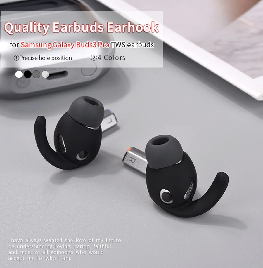 SamSung Galaxy Buds3 Pro True Wireless Buds 3 Pro TWS Silicone Ear Tips Sleeves 6Pcs