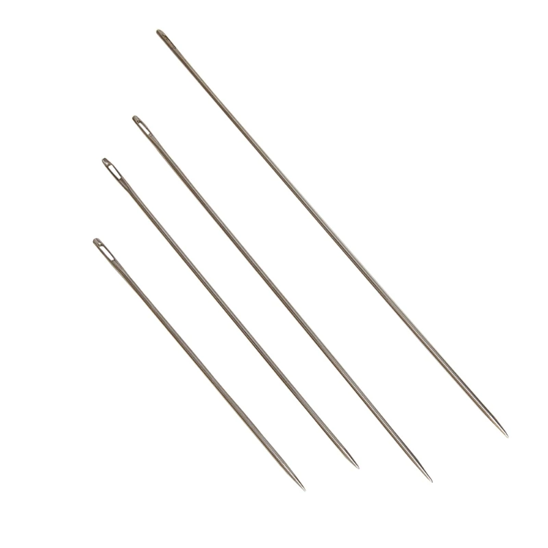 

Y1UB 4pcs Needles Hand Sewing Crafts Large Big Eye Manual For Embroidery Tapestry