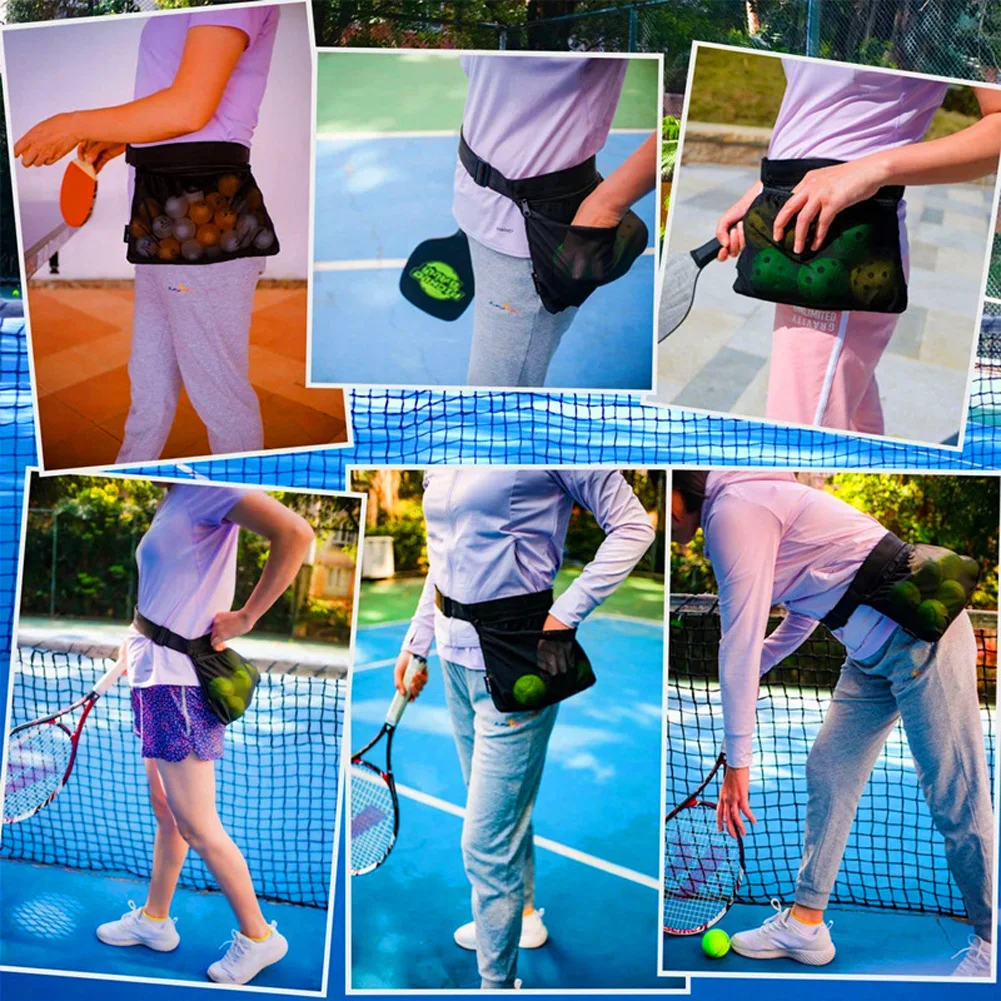 Tennis Ball Holder Pickleball Ball Wasit Pouch Holding Tennis Or Pickleball Balls Tennis Pickleball Accessory For Women Men